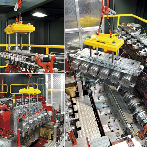 Quick tool change, Sacma, change system, easy removal, easy, hydraulic clamped, block bolster, hydraulic clamped, accessories, quick change, up bench,  service trolley, external tool alignment